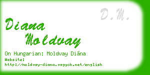 diana moldvay business card